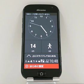 らくらくスマートフォン me F-01L ドコモ ブラック 送料無料 本体 c13942 【中古】