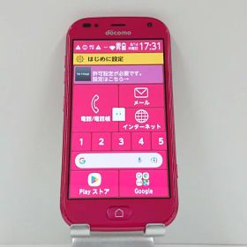 らくらくスマートフォン me F-01L ドコモ ピンク 送料無料 本体 c13949 【中古】