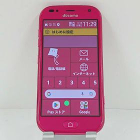 らくらくスマートフォン me F-01L ドコモ ピンク 送料無料 本体 c13964 【中古】