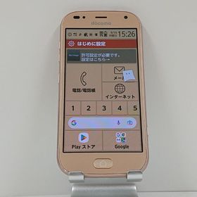 らくらくスマートフォン me F-01L ドコモ ゴールド c13936