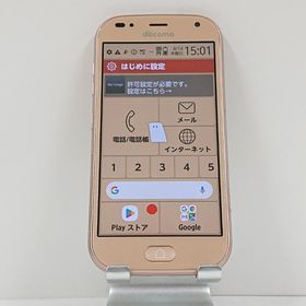 らくらくスマートフォン me F-01L ドコモ ゴールド c13931