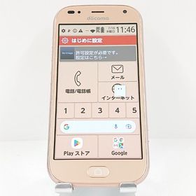 らくらくスマートフォン me F-01L ドコモ ゴールド c13511