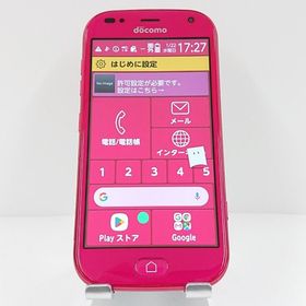 らくらくスマートフォン me F-01L ドコモ ピンク c09570