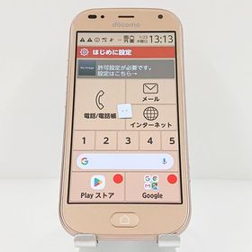 らくらくスマートフォン me F-01L ドコモ ゴールド c09551