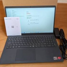 【美品:保証付】デル Dell Inspiron 15 3535 P157G Ryzen 5 7530U/メモリ16GB/SSD512GB/15.6型 フルHD 120Hz/Win11/Office 25年4月製