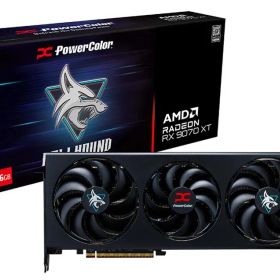 【新品・4営業日で発送】PowerColor Hellhound AMD Radeon RX 9070 XT 16GB GDDR6 グラフィックカード／2.5スロット トリプルファンクーラー(RX9070XT 16G-L／OC)