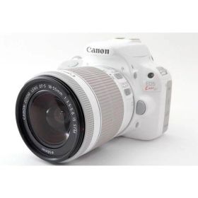【中古】Canon EOS Kiss X7 レンズキット ホワイト★極上美品★ ストラップ付き