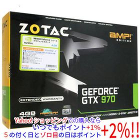 【中古】ZOTAC製グラボ GeForce GTX 970 AMP Edition ZTGTX97-4GD5AMP-B01/ZT-90110-10P 元箱あり