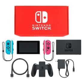 Nintendo Switch本体 カラーカスタマイズ /Joy-Con(L)ネオンブルー(R)ネオンピンク/Joy-Conストラップ：ネオンブルー/ネオンピンク ニンテンドースイッチハード