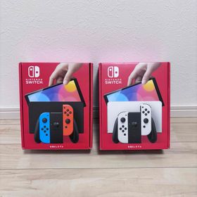 ニンテンドースイッチ(Nintendo Switch)の【未使用】2台セット 有機EL Nintendo Switch スイッチ 本体(家庭用ゲーム機本体)