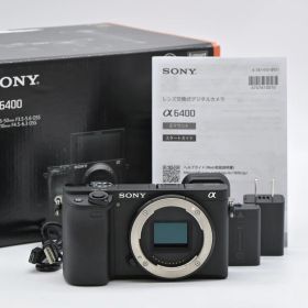 SONY ソニー α6400 ボディ ブラック ILCE-6400 B ミラーレス一眼レフカメラ【中古】