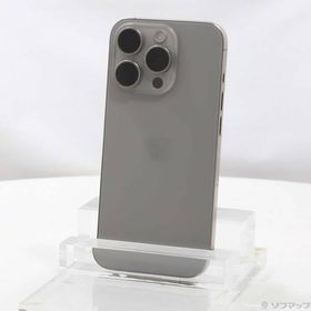 〔中古〕Apple(アップル) iPhone15 Pro 128GB ナチュラルチタニウム MTU93J／A SIMフリー〔262-ud〕