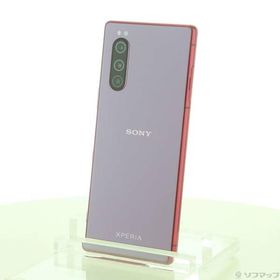 〔中古〕SONY(ソニー) Xperia 5 64GB レッド SOV41 auロック解除SIMフリー〔368-ud〕