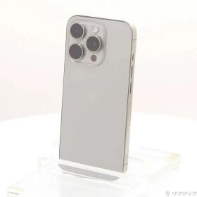 〔中古品〕 iPhone15 Pro 128GB ナチュラルチタニウム MTU93J／A SIMフリー【262】