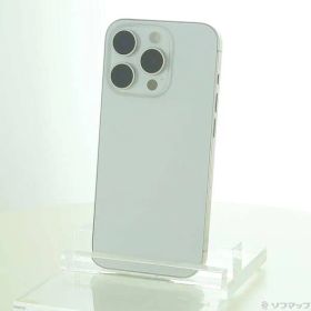 〔中古品〕 iPhone15 Pro 128GB ホワイトチタニウム MTU83J／A SIMフリー【368】