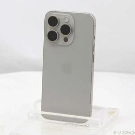〔中古品〕 iPhone15 Pro 128GB ナチュラルチタニウム MTU93J／A SIMフリー【349】