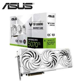 ASUS NVIDIA GeForce RTX 5070 Ti ホワイトカラートリプルファン搭載 オーバークロック グラフィックボード TUF-RTX5070TI-O16G-WHITE-GAMING 返品種別B