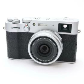 【中古】 《良品》 FUJIFILM X100V シルバー 【前後コマンドダイヤル部組部品交換/各部点検済】 [ デジタルカメラ ]