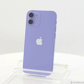 【中古】Apple(アップル) iPhone12 mini 64GB パープル MJQC3J／A SIMフリー 【368-ud】