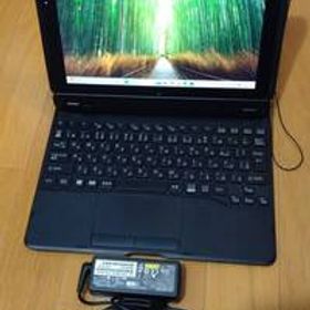 美品 富士通 FUJITSU ARROWS Tab Q509/VE SSD 128GB Windows11 PRO 25H2 WIN11 純正スリムキーボード ペン