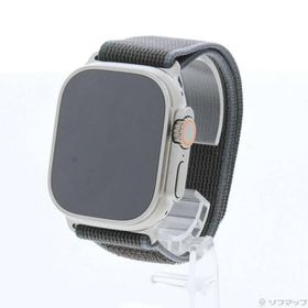 〔中古〕Apple(アップル) Apple Watch Ultra 2 GPS + Cellular 49mm チタニウムケース ブルー／ブラックトレイルループ〔258-ud〕