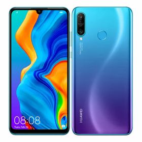 【中古】【安心保証】 HUAWEI P30 lite MAR-LX2J[64GB] SIMフリー ピーコックブルー