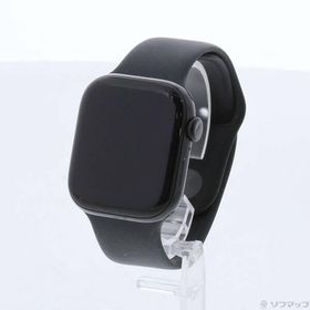 〔中古〕Apple(アップル) Apple Watch Series 10 GPS 42mm ジェットブラックアルミニウムケース ブラックスポーツバンド〔344-ud〕