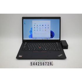 ノートパソコン Lenovo ThinkPad X395 Ryzen 5 PRO 3500U 2.1GHz/8GB/256GB(SSD)/13.3W/FHD(1920x1080)/Win11 画面シミあり