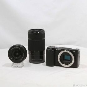 〔中古〕SONY(ソニー) VLOGCAM ZV-E10Y ダブルズームレンズキット ブラック〔198-ud〕