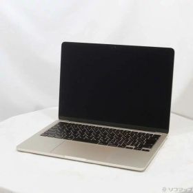 【中古】Apple(アップル) MacBook Air 13.6-inch Early-2024 MRXU3J／A Apple M3 8コアCPU_10コアGPU 8GB SSD512GB スターライト 〔15.3 Sequoia〕 【258-ud】