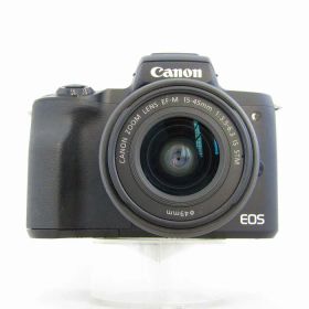【中古】 (キヤノン) Canon EOS KISS M2/EF-M15-45 IS STM キツト ブラツク【中古レンズ AFレンズ】 ランク：B