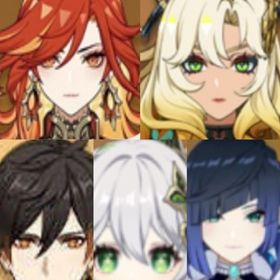 激安(原神）★5×5シロネン+マーヴィカ ➕鍾離➕夜蘭➕ナヒーダ