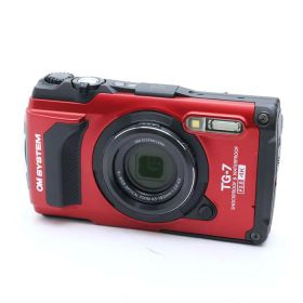 【中古】 《美品》 OM SYSTEM Tough TG-7 レッド 【フロントリング部品交換/各部点検済】 [ デジタルカメラ ]