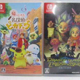 【中古品】名探偵ピカチュウ＆ドラゴンクエスト トレジャーズ 蒼き瞳と大空の羅針盤