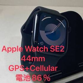 中古 MNPY3J/A Apple Watch SE (GPS + Cellular) Alum 44mm 第2世代 SIMフリー ミッドナイト 電池86％ 即決即日発送可能★送料無料★6746