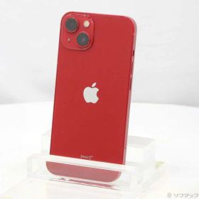 【中古】Apple(アップル) iPhone13 128GB プロダクトレッド MLNF3J／A SIMフリー 〔ネットワーク利用制限▲〕 【344-ud】
