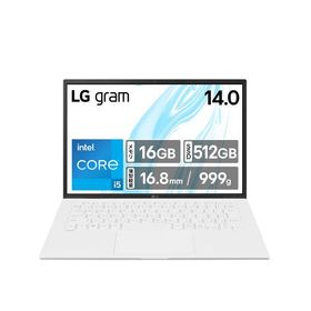 LGエレクトロニクス ノートPC LG gram 14Z90RU-GP51J [14型 | WUXGA | Core i5 | 16GB | 512GB | Windows 11 Home | スノーホワイト]