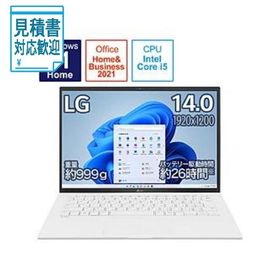 [法人限定] ノートパソコン gram スノーホワイト 14Z90Q-KR54J1 ［14.0型 Windows11 Home intel Core i5 メ…