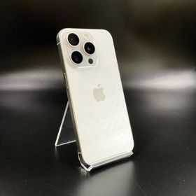 アップル(Apple)の【全額返金保証】【最速発送】Apple iPhone iPhone 15 Pro 256GB ホワイトチタニウム docomo 動作確認済(スマートフォン本体)