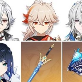 ヌヴィレット4凸+夜蘭+久遠流転の大典+蒼古なる自由への誓い+アルレッキーノ+和璞鳶+楓原万葉 | 原神のアカウントデータ、RMTの販売・買取一覧