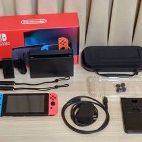 中古 Nintendo Switch 本体 ＋ おまけセット HAD-S-KABAA(JPN) ネオンブルー/レッド 通常モデル ( 任天堂 スイッチ ケース バッグ スタンド