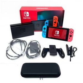 ◆ 初期化済み ケース つき ◆ Nintendo Switch 本体 HAD-S-KABAA スイッチ Joy-Con ネオンブルー ネオンレッド キャリング 【1662 3717】