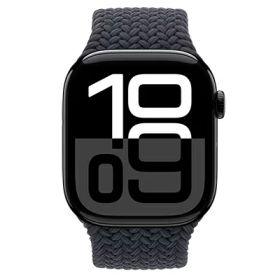 Apple Apple Watch Series10 46mm GPSモデル MWX13J/A+MY2T3FE/A A2999【ジェットブラックアルミニウムケース/ミッドナイトブレイデッドソロループ(サイズ3)】 [中古] 【当社3ヶ月間保証】 イオシス
