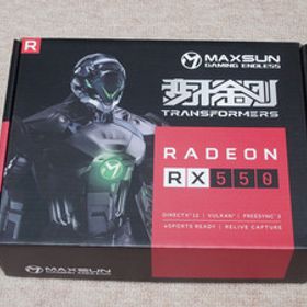 グラフィックボード ｍaxsun AMD Radeon RX 550 4GB ロープロファイル 動作品