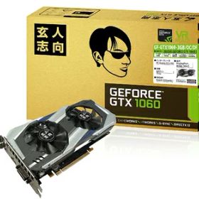 【中古】（新古品・未使用品） 玄人志向 ビデオカードGEFORCE GTX 1060搭載 GF-GTX1060-3GB/OC/DF