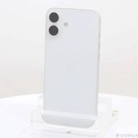 〔中古品〕 iPhone16 Plus 128GB ホワイト MXVC3J／A SIMフリー【258】
