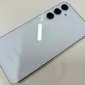 セイモバイル★【中古Bランク】 国内SIMフリー AU Galaxy A55 5G SCG27 オーサム アイスブルー