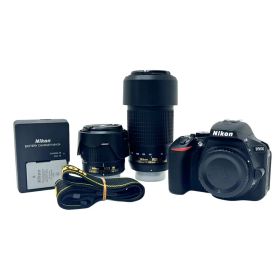 Nikon デジタル一眼レフカメラ D5600 ダブルズームキット 18-55mm f3.5-5.6G VR 70-300mm f/4.5-6.3G ED VR 動作確認済 【中古】 22511K431