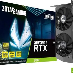 【在庫処分品】 ZOTAC GAMING GeForce RTX 3060 Twin Edge グラフィックスボード ZT-A30600E-10M VD7559 4537694292986