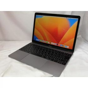 【中古】Apple MacBook 12インチ CTO (Mid 2017) スペースグレイ Core m3 (1.2G)/8G/256G(SSD)/intel HD 615【戸塚】保証期間1ヶ月【ランクC】